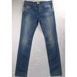 HUDSON Jeans Light Wash Trouser Jeans Straight Destressed 32x 32